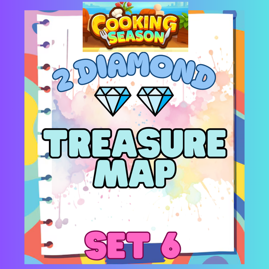 TREASURE MAP - 2⭐ Set 6 - Carnival Tycoon Sticker