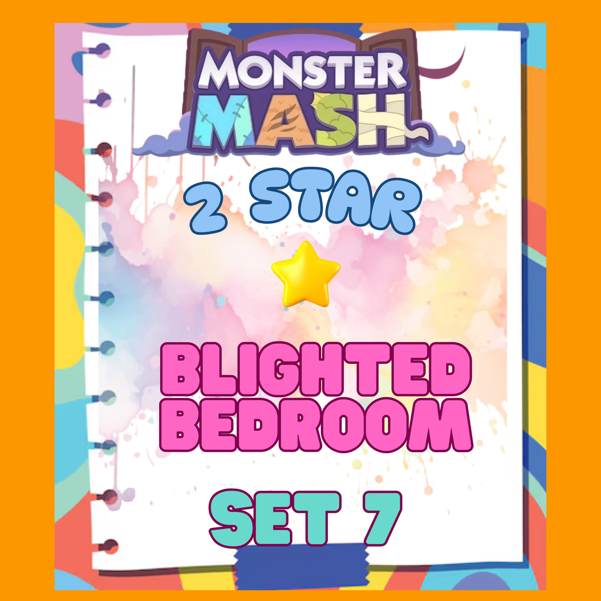 BLIGHTED BEDROOM - 2🌟 Set 7 - Monopoly Go Sticker