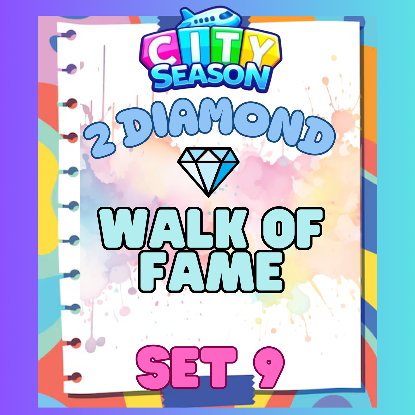 WALK OF FAME - 2⭐ Set 9 - Carnival Tycoon Sticker