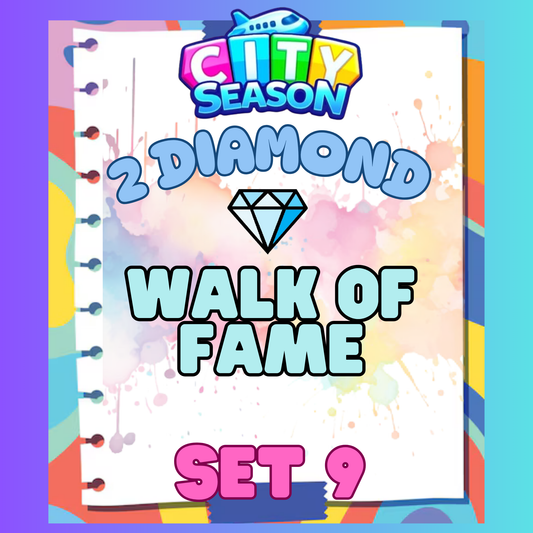 WALK OF FAME - 2⭐ Set 9 - Carnival Tycoon Sticker