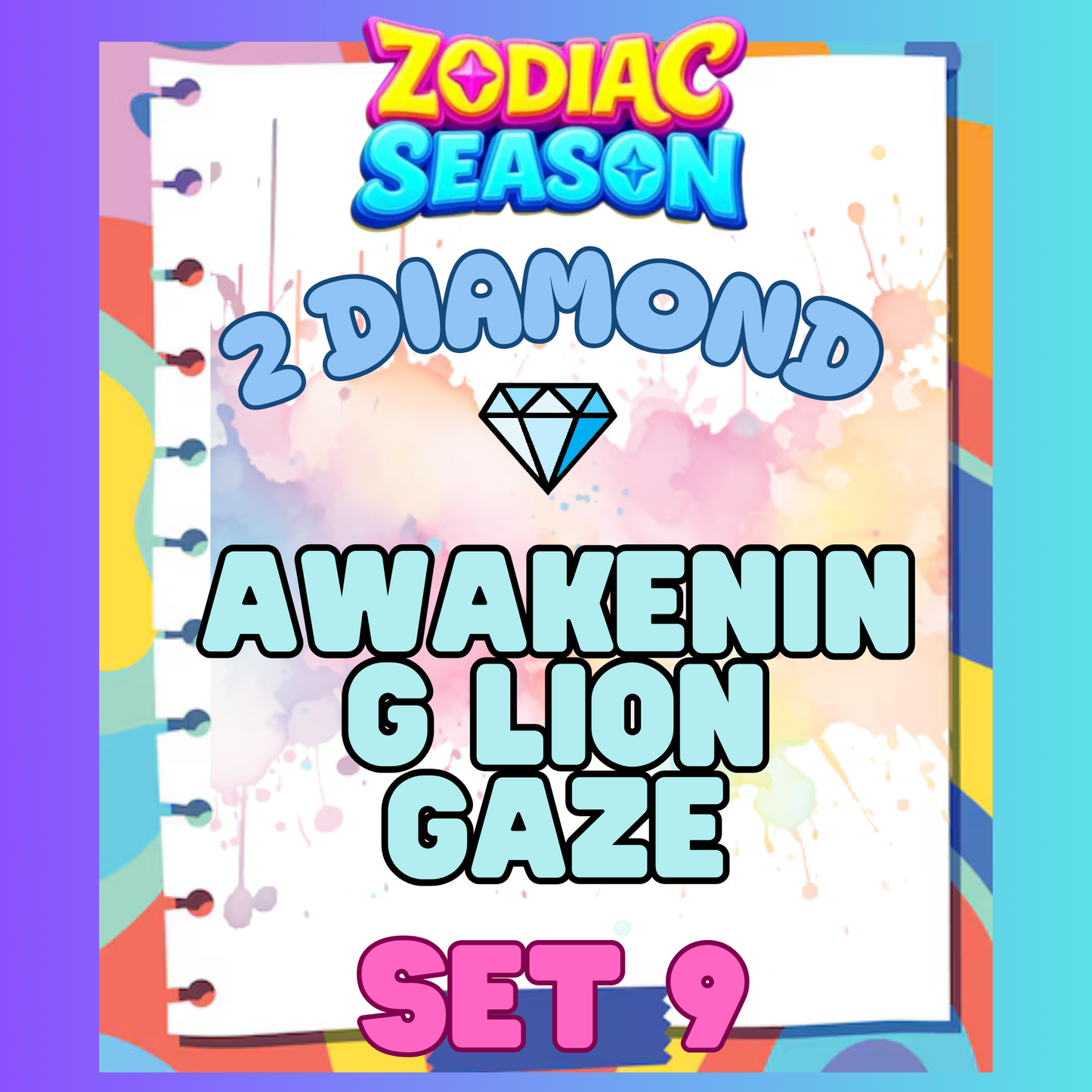 AWAKENING LION GAZE - 2⭐ Set 9 - Carnival Tycoon Sticker