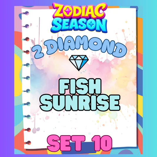 FISH SUNRISE - 2⭐ Set 10 - Carnival Tycoon Sticker