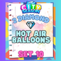 HOT AIR BALLOONS - 2⭐ Set 10 - Carnival Tycoon Sticker