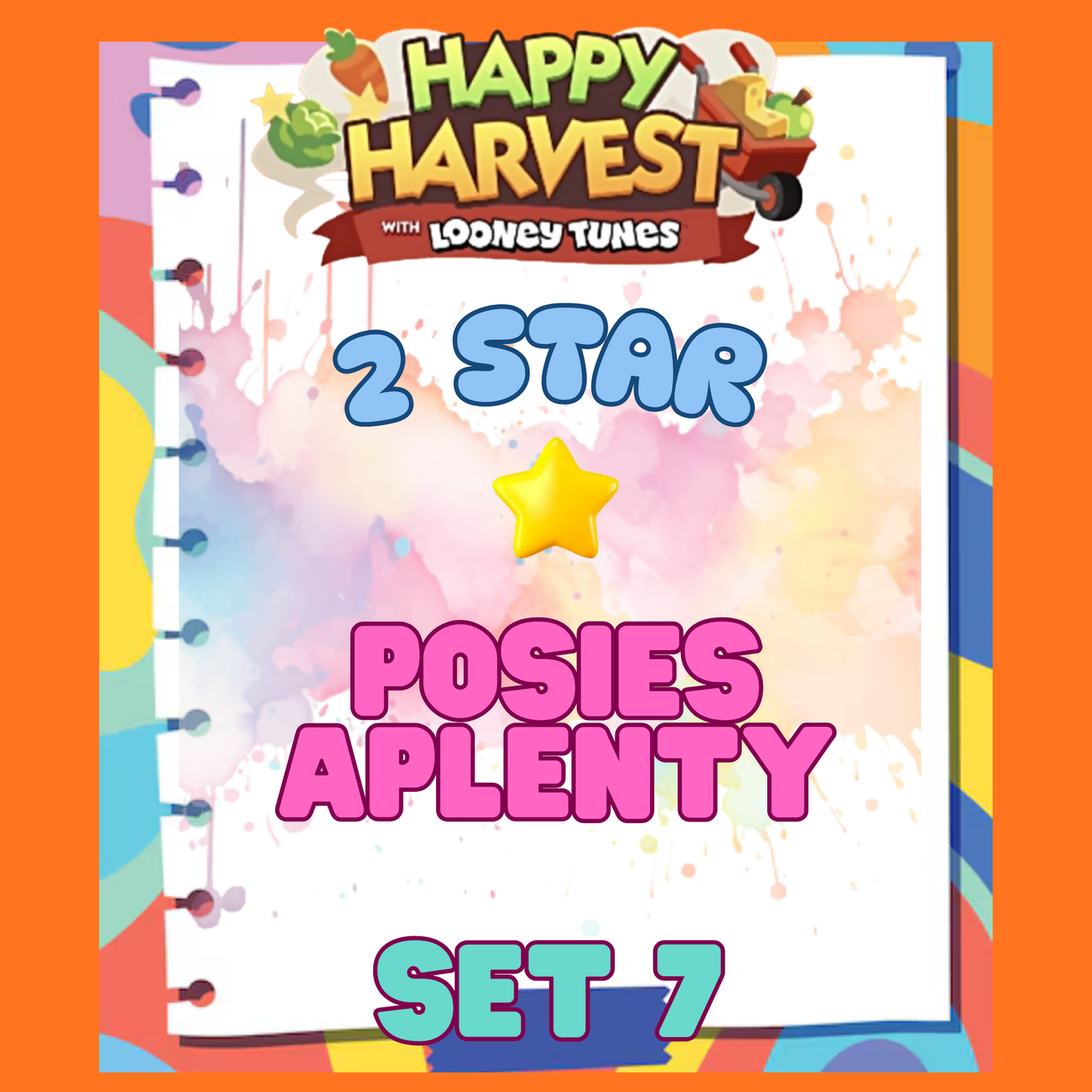 POSIES APLENTY - 2🌟 Set 7 - Monopoly Go Sticker
