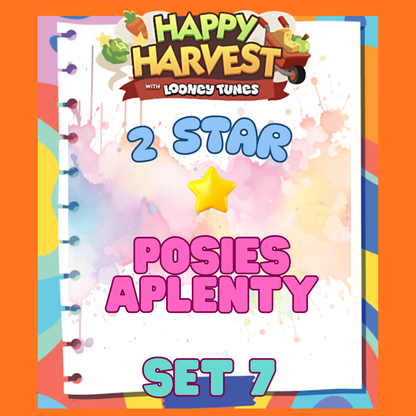 POSIES APLENTY - 2🌟 Set 7 - Monopoly Go Sticker