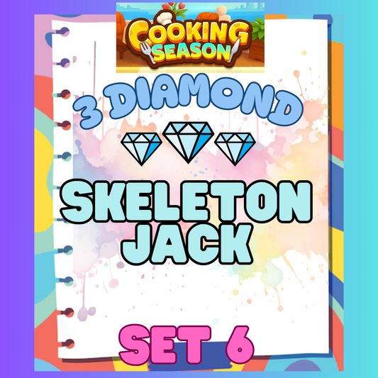 SKELETON JACK - 3⭐ Set 6 - Carnival Tycoon Sticker
