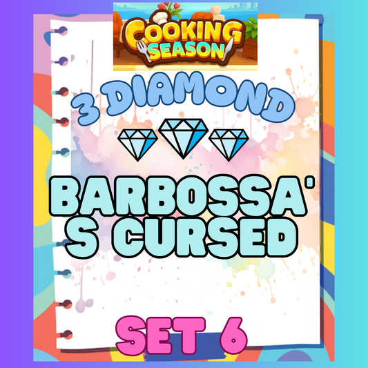 BARBOSSA'S CURSED - 3⭐ Set 6 - Carnival Tycoon Sticker