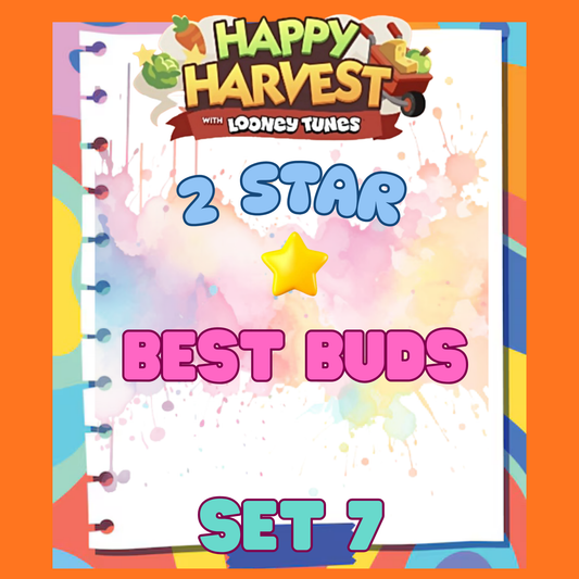 BEST BUDS - 2🌟 Set 7 - Monopoly Go Sticker