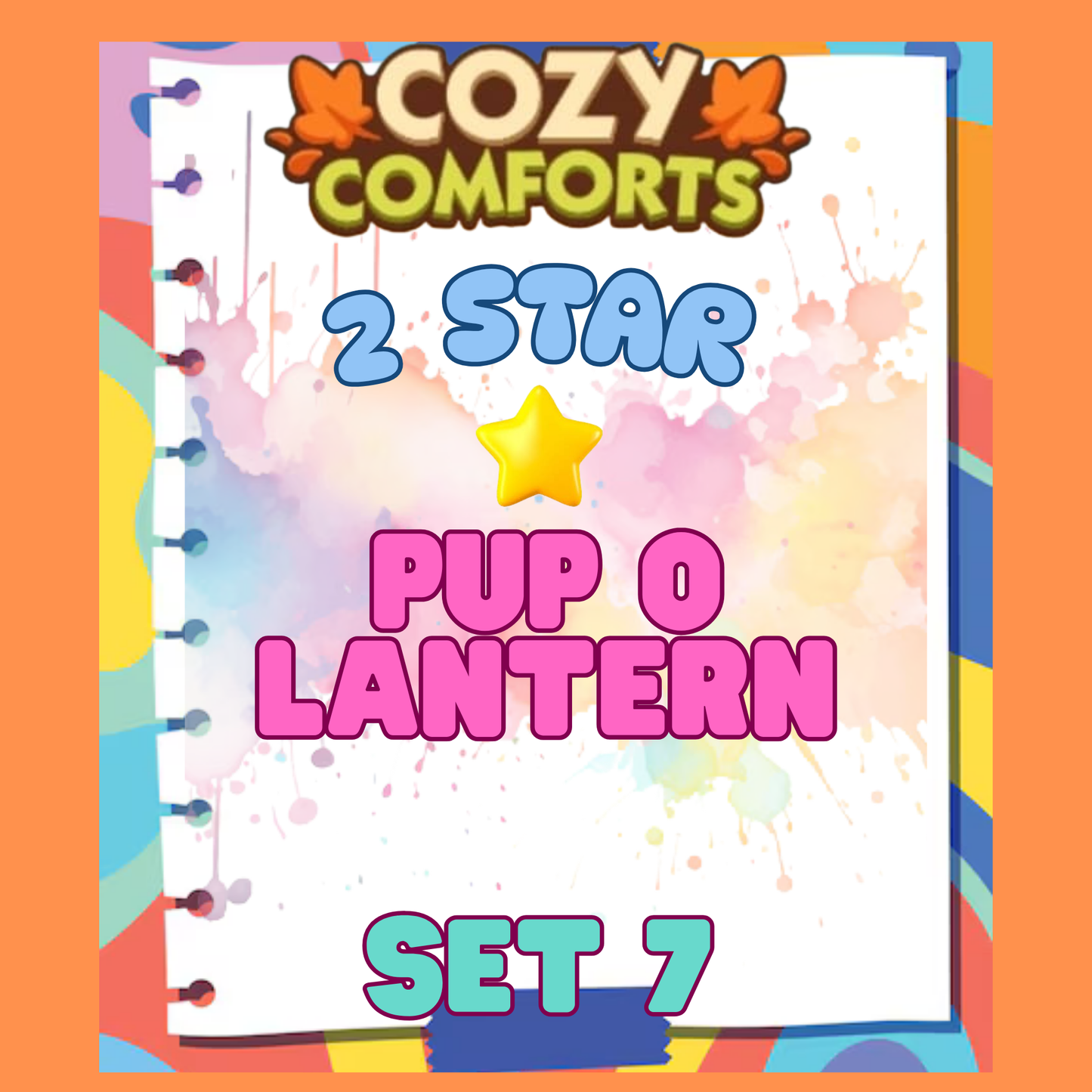 PUP O LANTERN - 2🌟 Set 7 - Monopoly Go Sticker