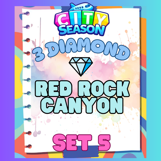 RED ROCK CANYON - 3⭐ Set 5 - Carnival Tycoon Sticker