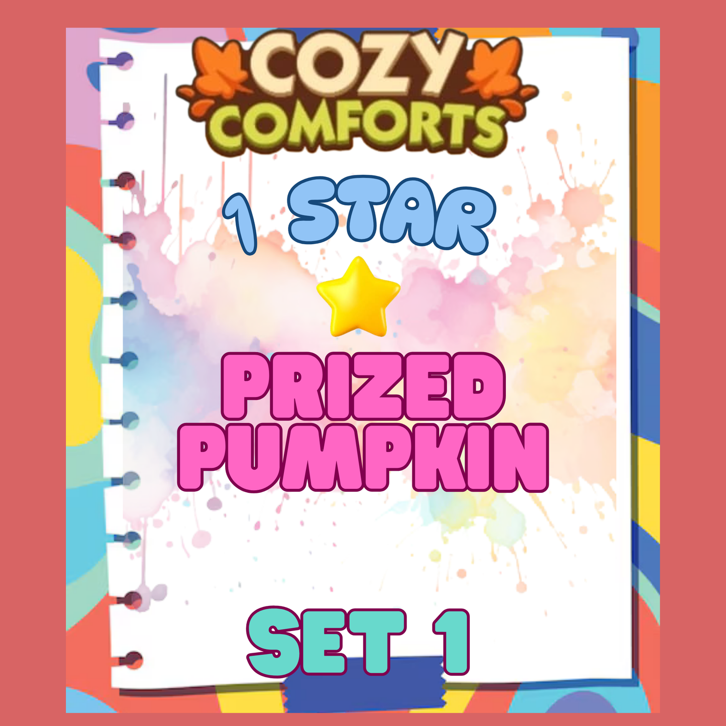 PRIZED PUMPKIN - 1🌟 Set 1 - Monopoly Go Sticker