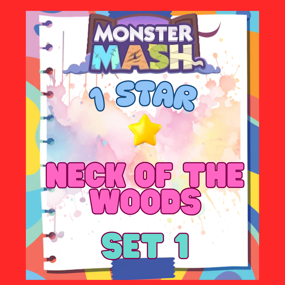 NECK OF THE WOODS - 1🌟 Set 1 - Monopoly Go Sticker