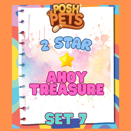 AHOY TREASURE - 2🌟 Set 7 - Monopoly Go Sticker