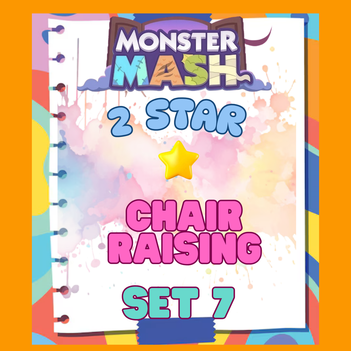 CHAIR RAISING - 2🌟 Set 7 - Monopoly Go Sticker