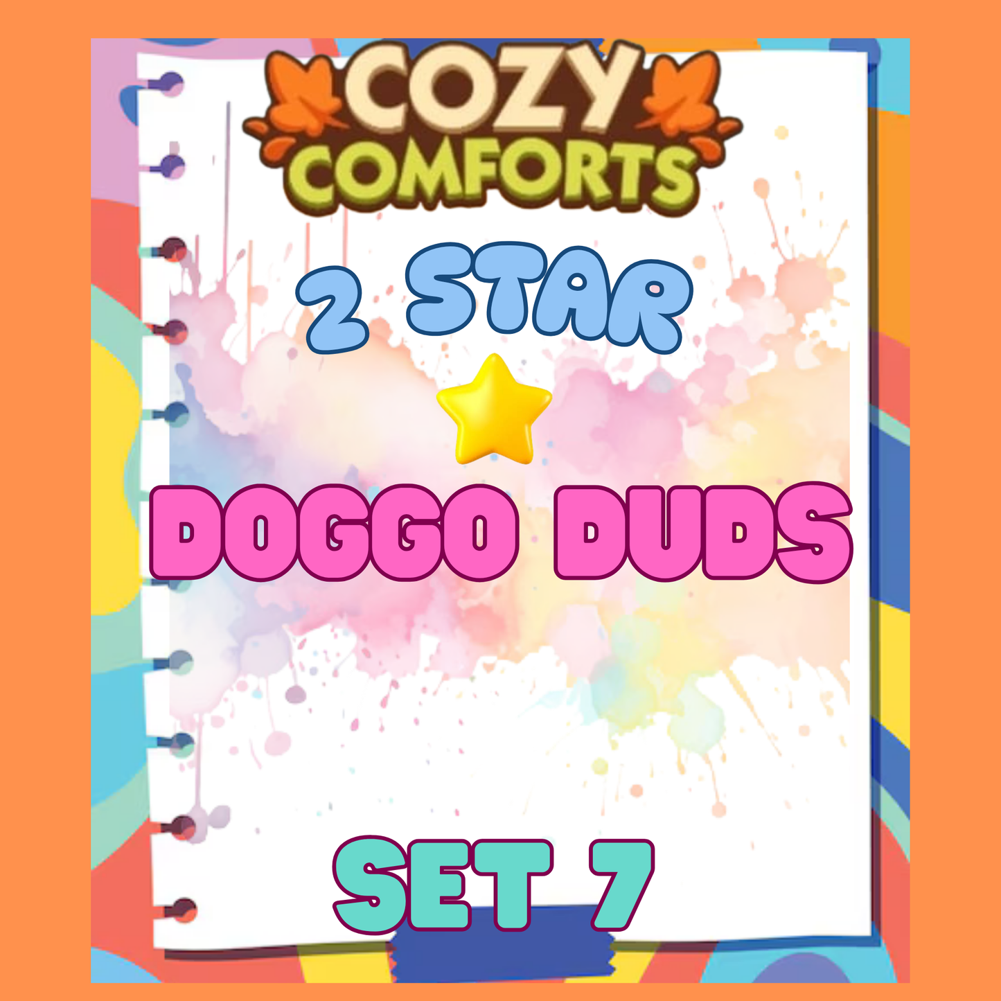 DOGGO DUDS - 2🌟 Set 7 - Monopoly Go Sticker