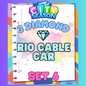 RIO CABLE CAR - 3⭐ Set 6 - Carnival Tycoon Sticker