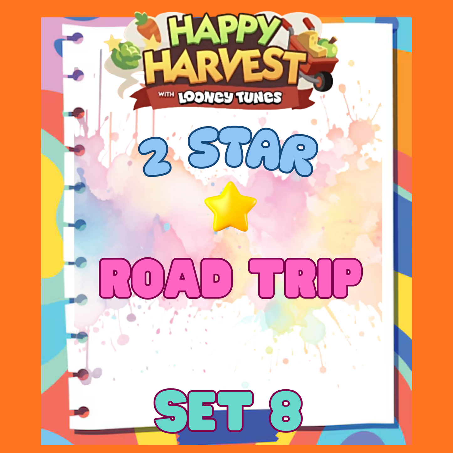 ROAD TRIP - 2🌟 Set 8 - Monopoly Go Sticker