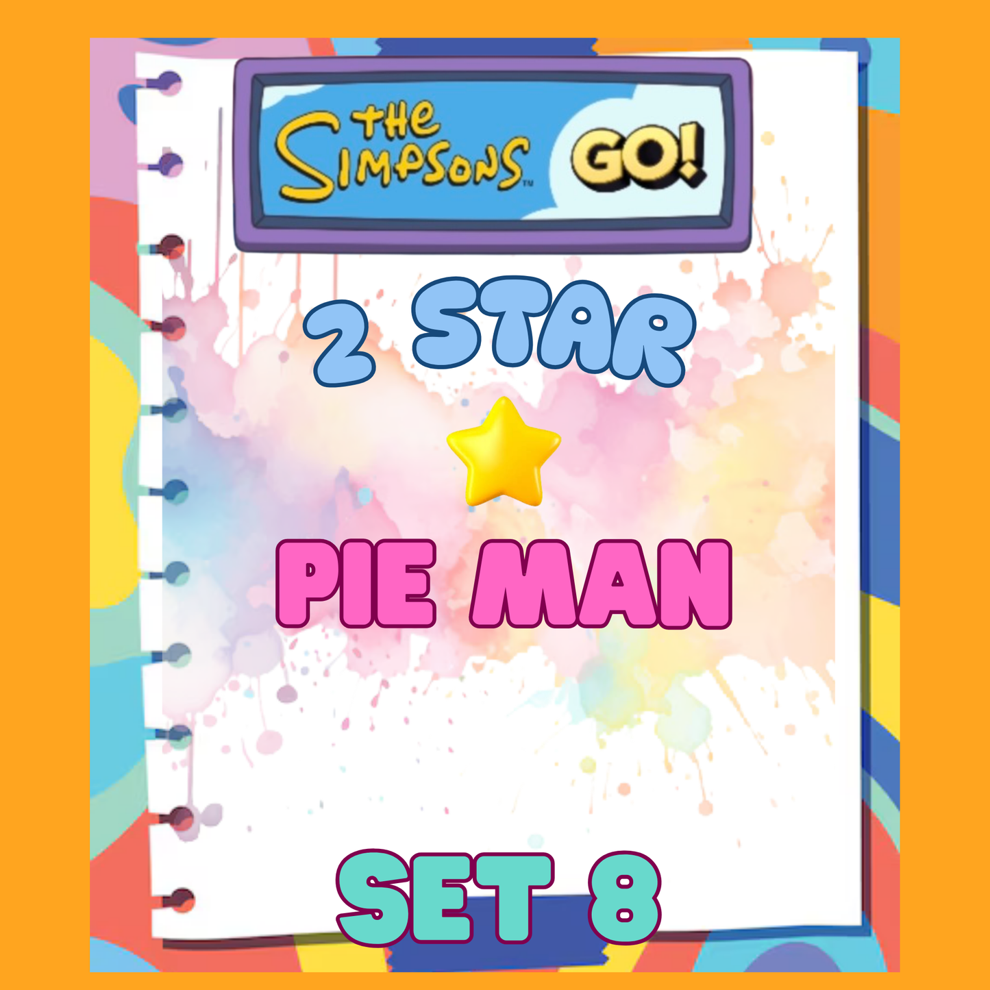 PIE MAN - 2🌟 Set 8 - Monopoly Go Sticker