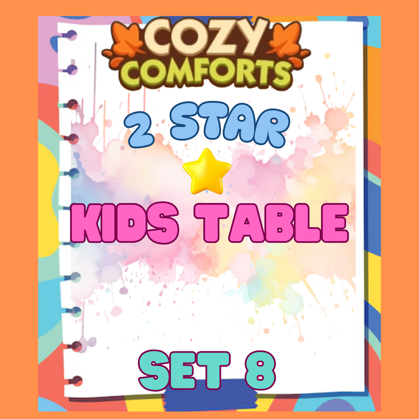 KIDS TABLE - 2🌟 Set 8 - Monopoly Go Sticker