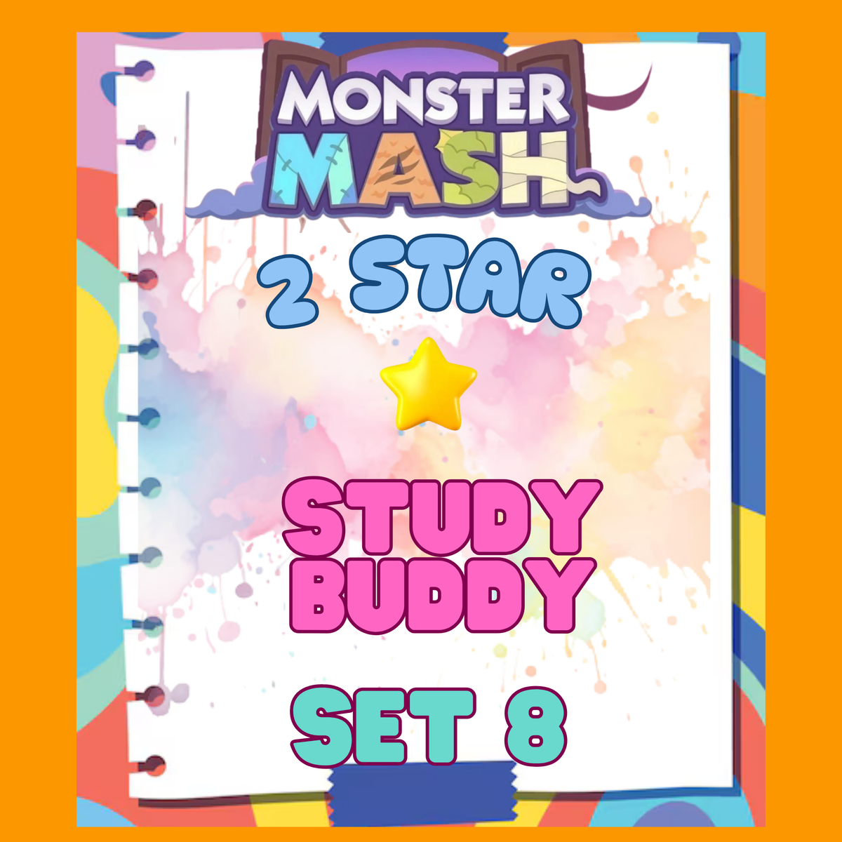 STUDY BUDDY - 2🌟 Set 8 - Monopoly Go Sticker