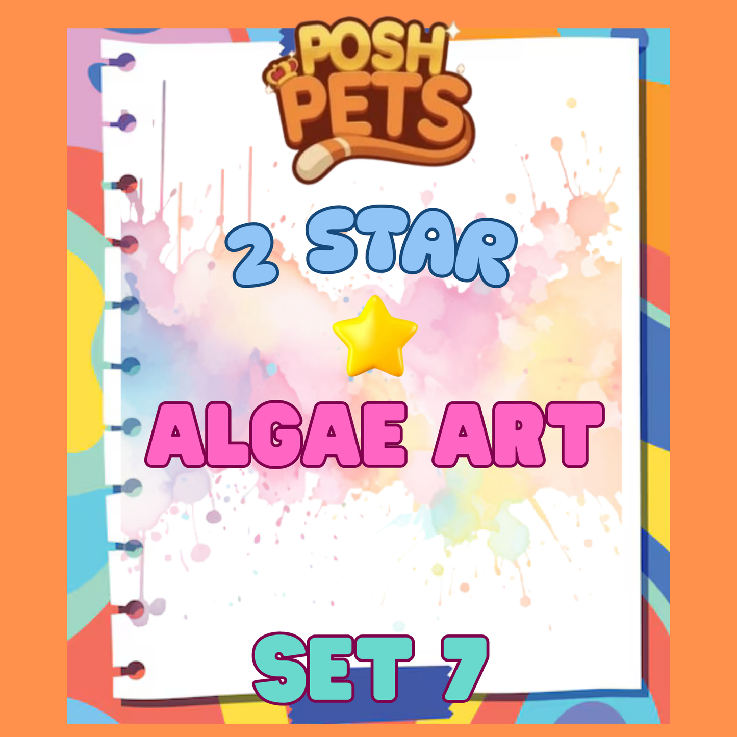 ALGAE ART - 2🌟 Set 7 - Monopoly Go Sticker