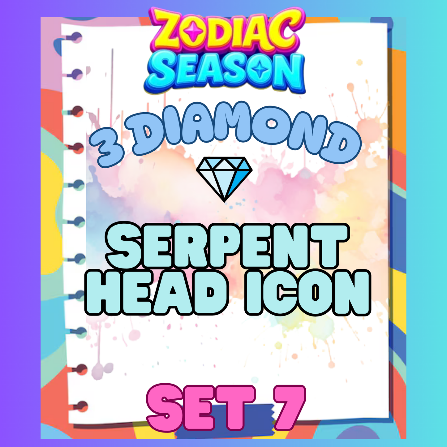 SERPENT HEAD ICON - 3⭐ Set 7 - Carnival Tycoon Sticker