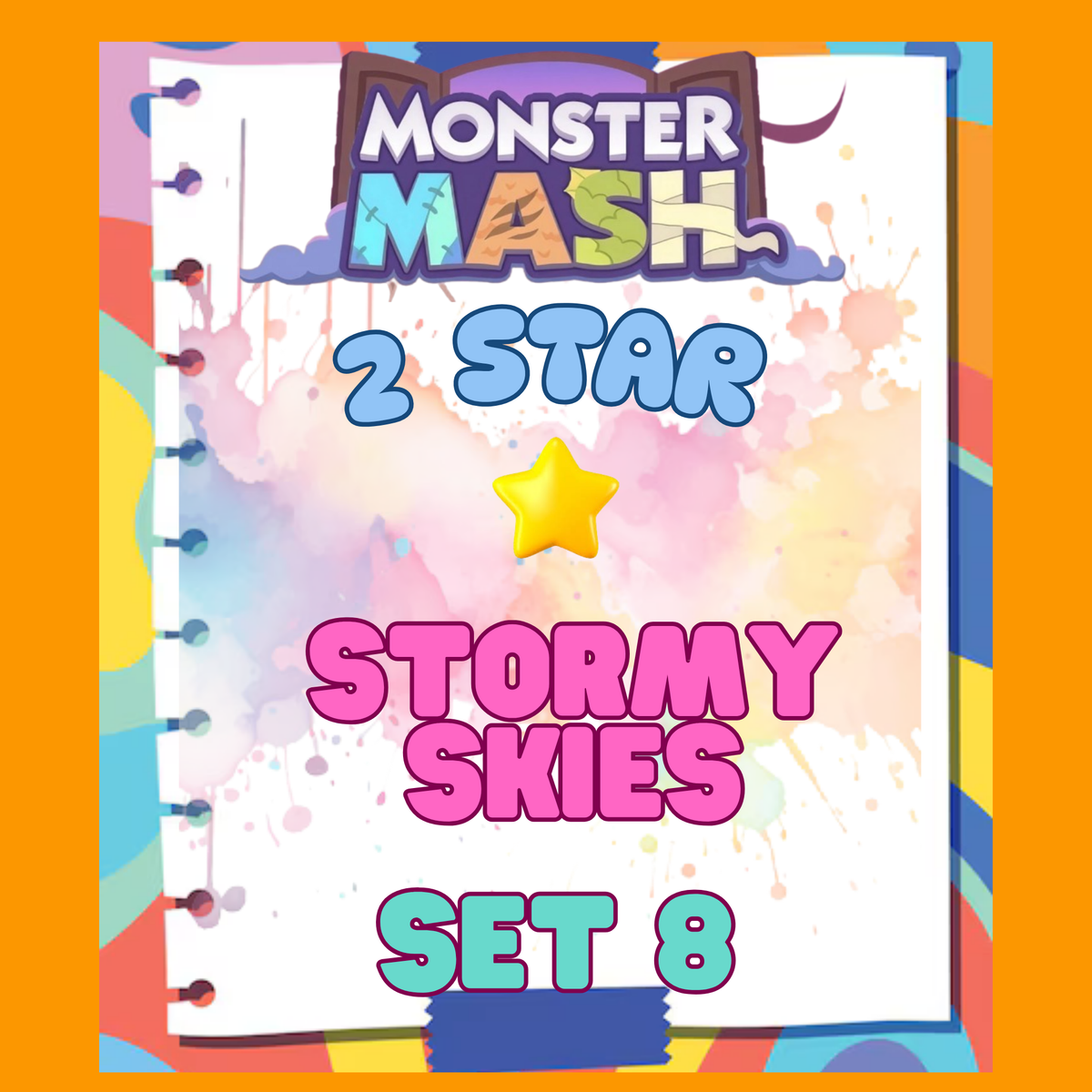 STORMY SKIES - 2🌟 Set 8 - Monopoly Go Sticker