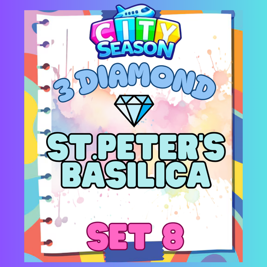 ST.PETER'S BASILICA - 3⭐ Set 8 - Carnival Tycoon Sticker