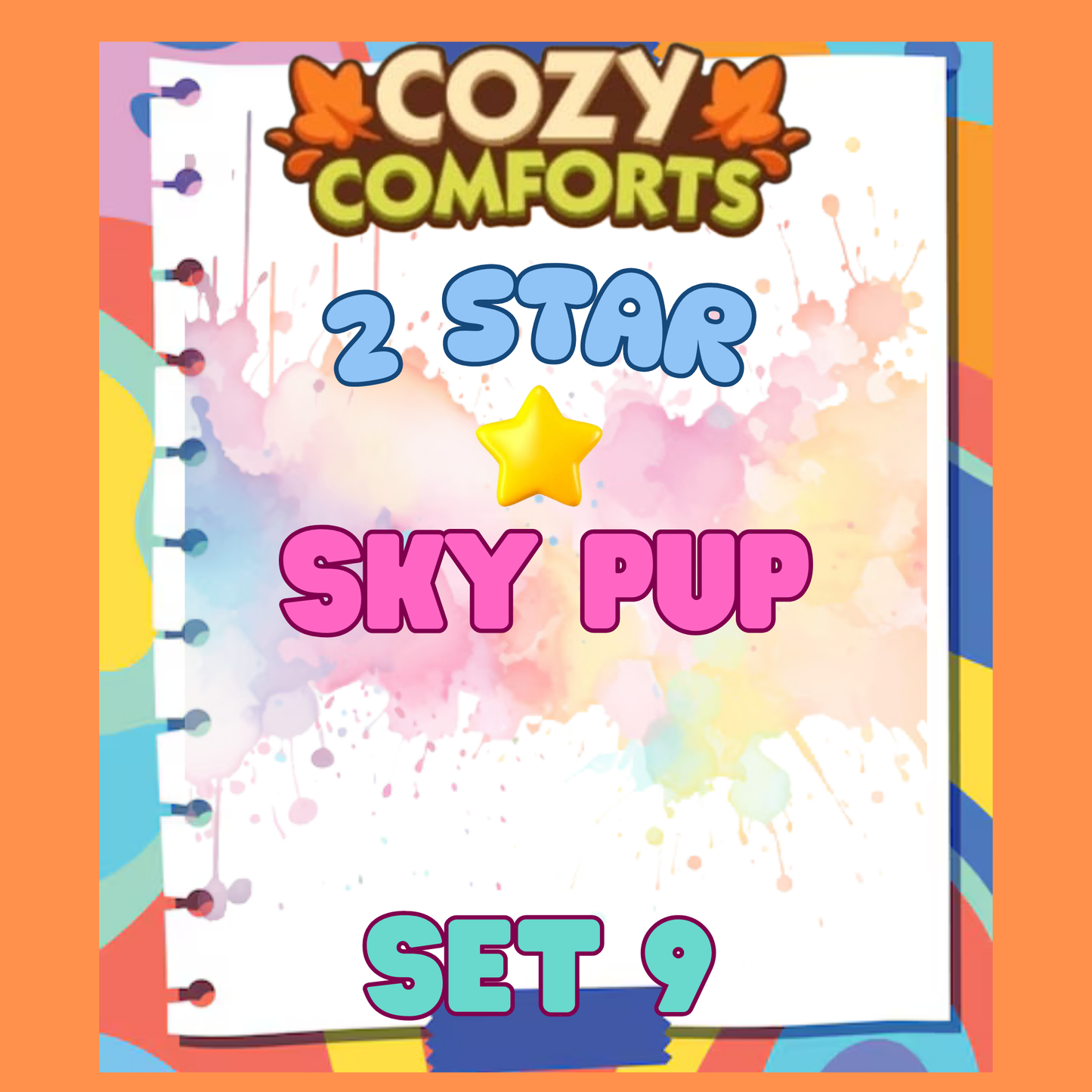 SKY PUP - 2🌟 Set 9 - Monopoly Go Sticker