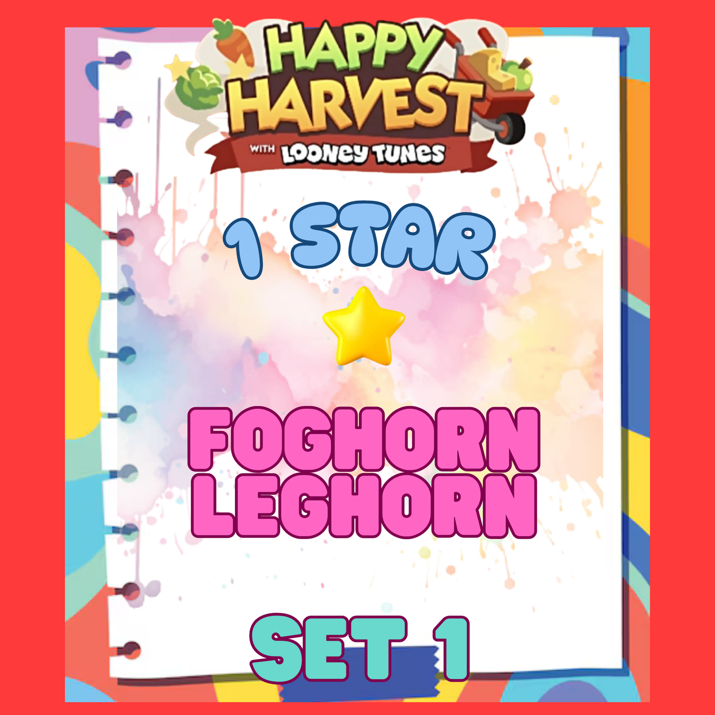 FOGHORN LEGHORN - 1🌟 Set 1 - Monopoly Go Sticker