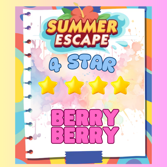 BERRY BERRY - 4🌟 Set 12 - Monopoly Go Sticker