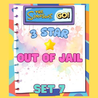 OUT OF JAIL - 3🌟 Set 7 - Monopoly Go Sticker