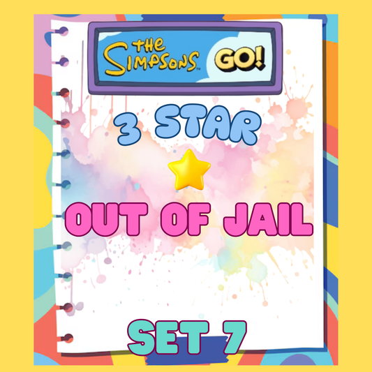 OUT OF JAIL - 3🌟 Set 7 - Monopoly Go Sticker