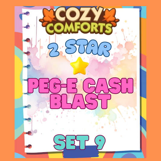 PEG-E CASH BLAST - 2🌟 Set 9 - Monopoly Go Sticker