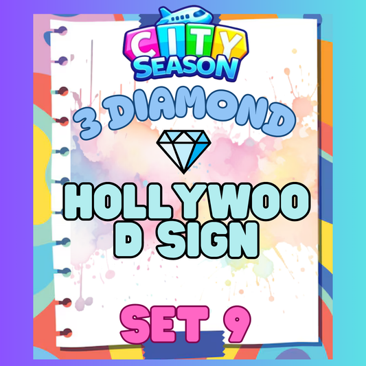 HOLLYWOOD SIGN - 3⭐ Set 9 - Carnival Tycoon Sticker