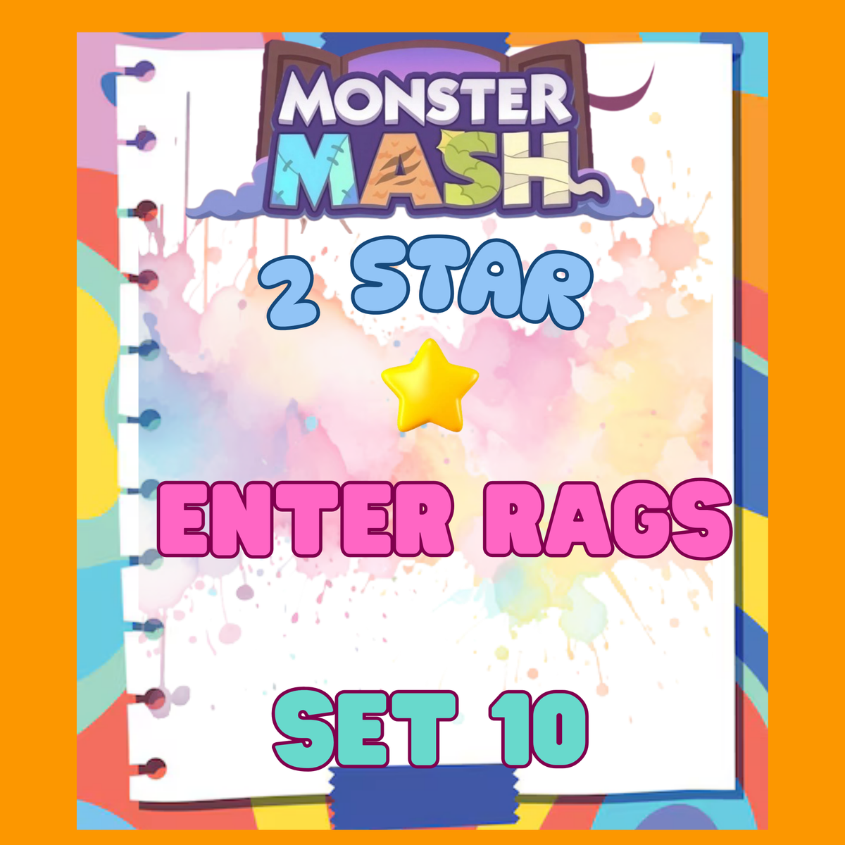 ENTER RAGS - 2🌟 Set 10 - Monopoly Go Sticker