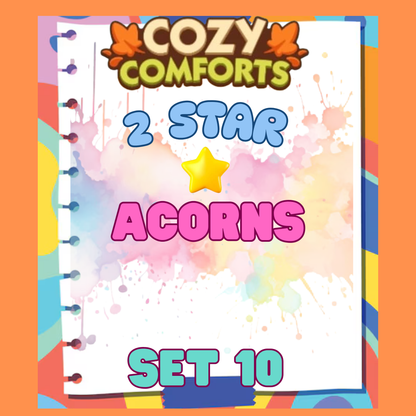 ACORNS - 2🌟 Set 10 - Monopoly Go Sticker