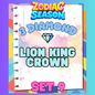 LION KING CROWN - 3⭐ Set 9 - Carnival Tycoon Sticker