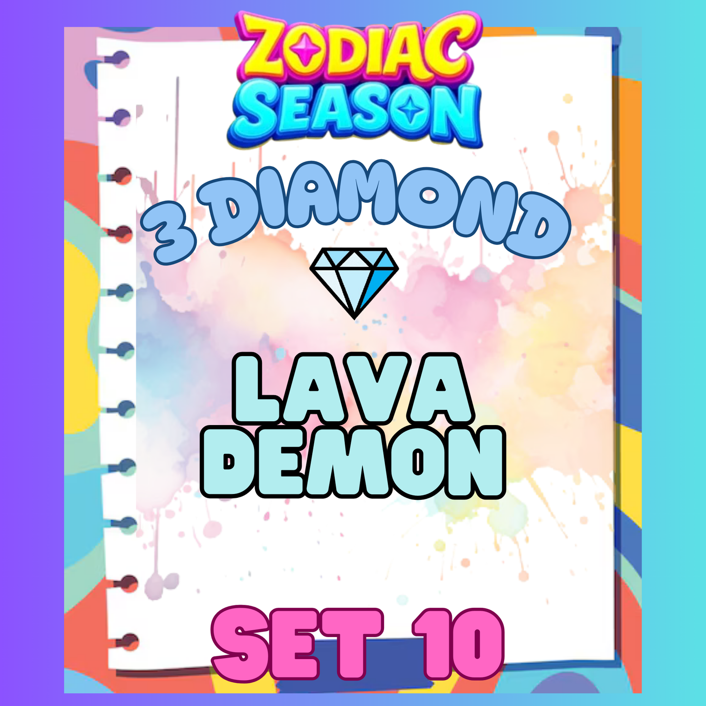 LAVA DEMON - 3⭐ Set 10 - Carnival Tycoon Sticker