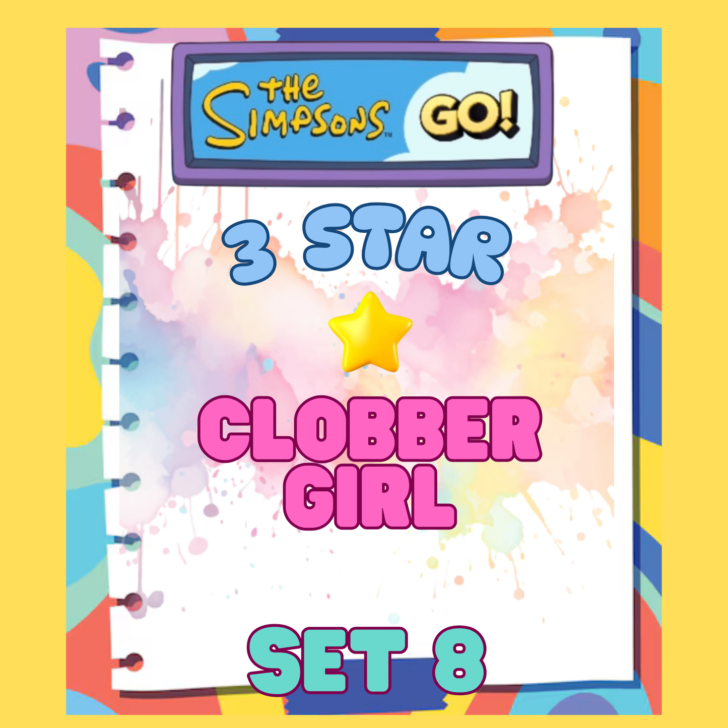 CLOBBER GIRL - 3🌟 Set 8 - Monopoly Go Sticker