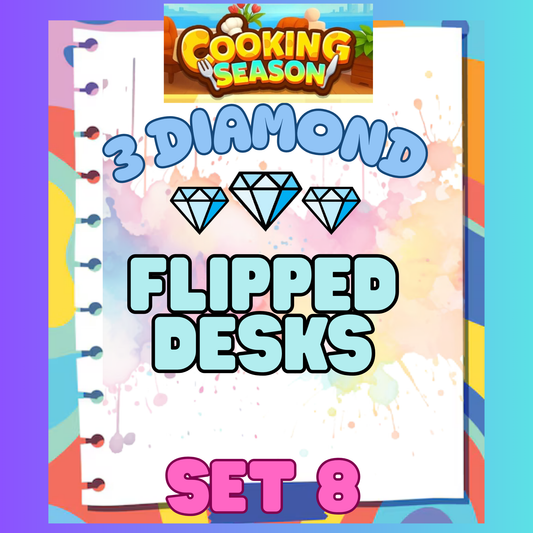 FLIPPED DESKS - 3⭐ Set 8 - Carnival Tycoon Sticker