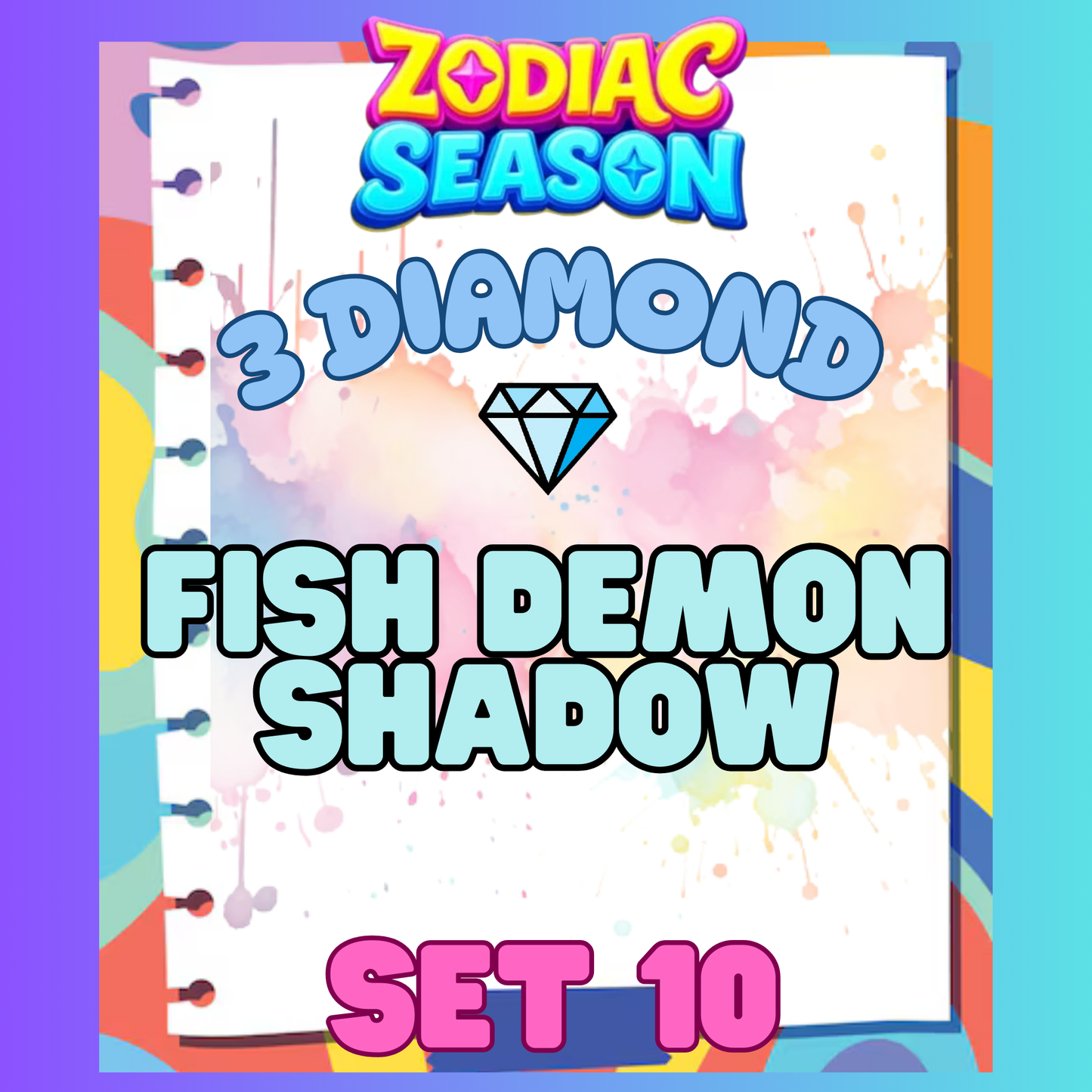 FISH DEMON SHADOW - 3⭐ Set 10 - Carnival Tycoon Sticker