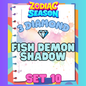 FISH DEMON SHADOW - 3⭐ Set 10 - Carnival Tycoon Sticker