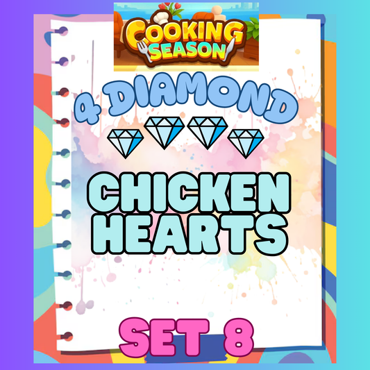 CHICKEN HEARTS - 4⭐ Set 8 - Carnival Tycoon Sticker