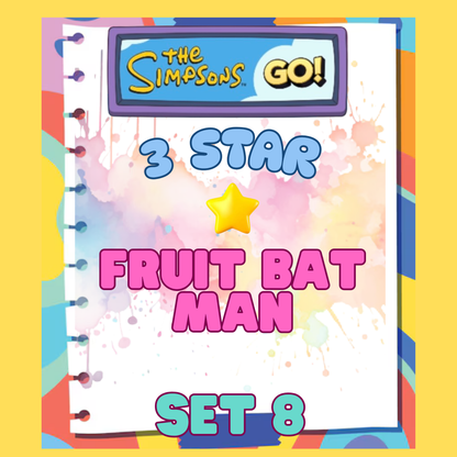 FRUIT BAT MAN - 3🌟 Set 8 - Monopoly Go Sticker
