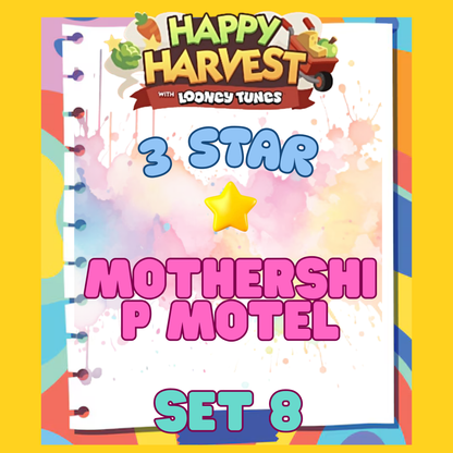 MOTHERSHIP MOTEL - 3🌟 Set 8 - Monopoly Go Sticker