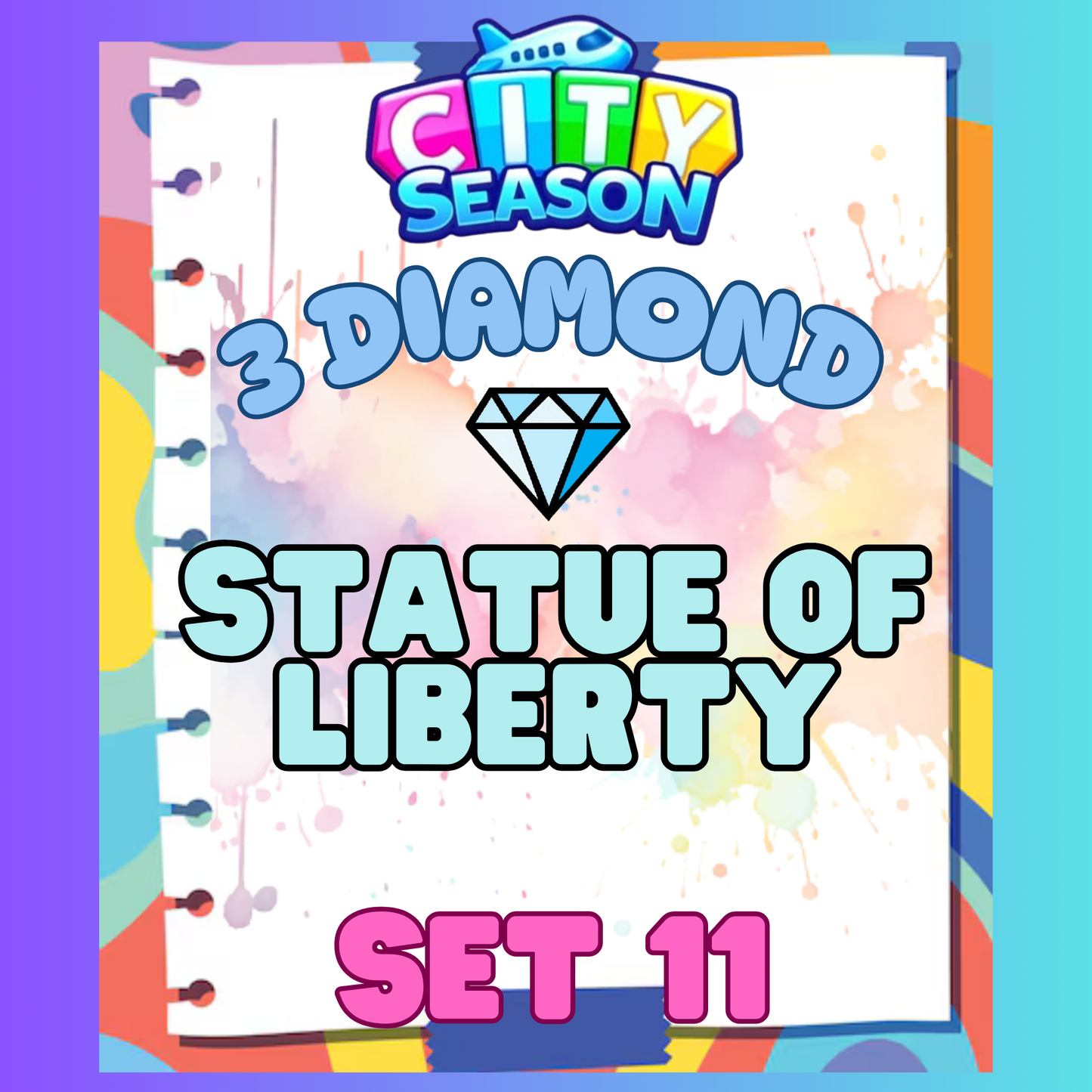 STATUE OF LIBERTY - 3⭐ Set 11 - Carnival Tycoon Sticker