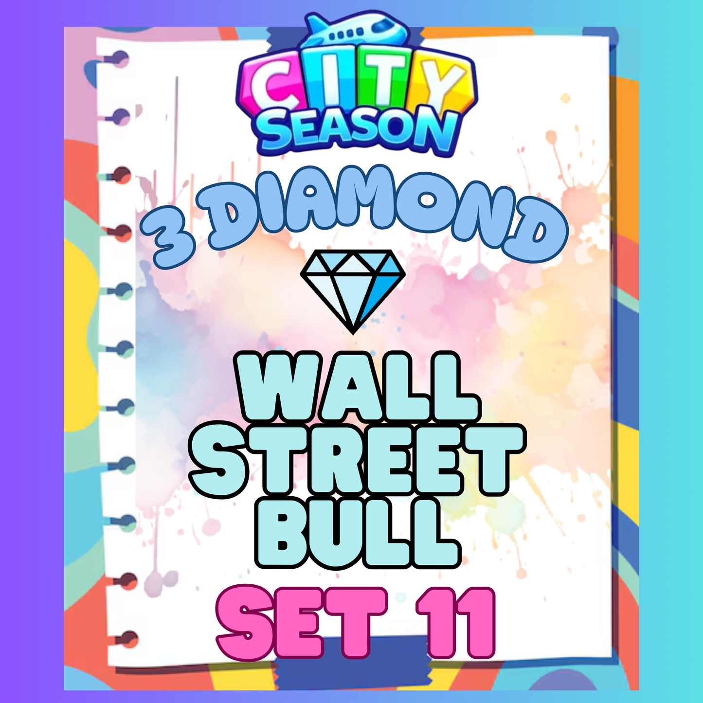 WALL STREET BULL - 3⭐ Set 11 - Carnival Tycoon Sticker