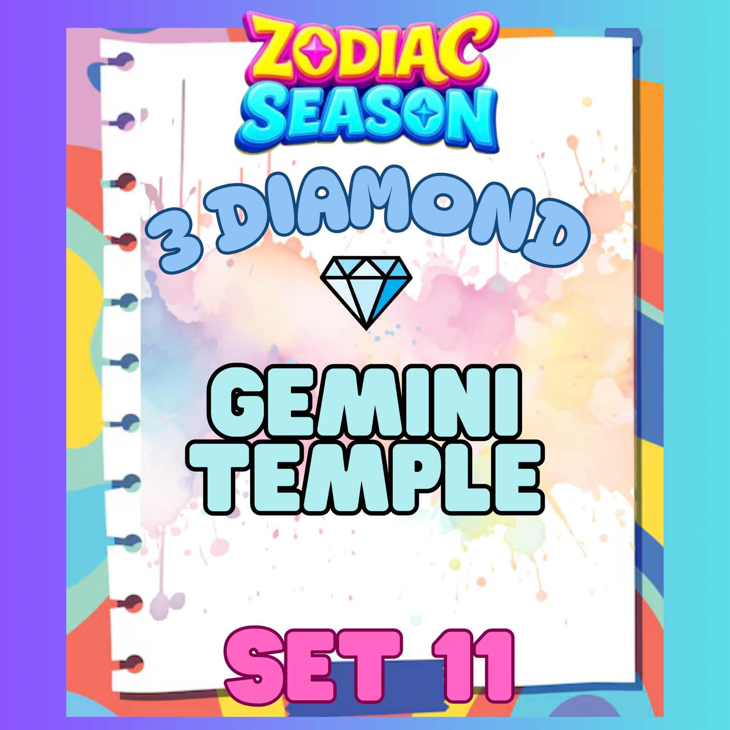 GEMINI TEMPLE - 3⭐ Set 11 - Carnival Tycoon Sticker