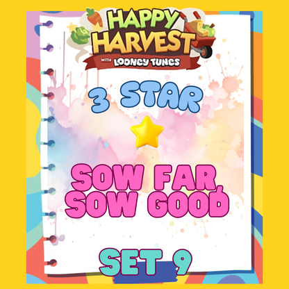 SOW FAR, SOW GOOD - 3🌟 Set 9 - Monopoly Go Sticker